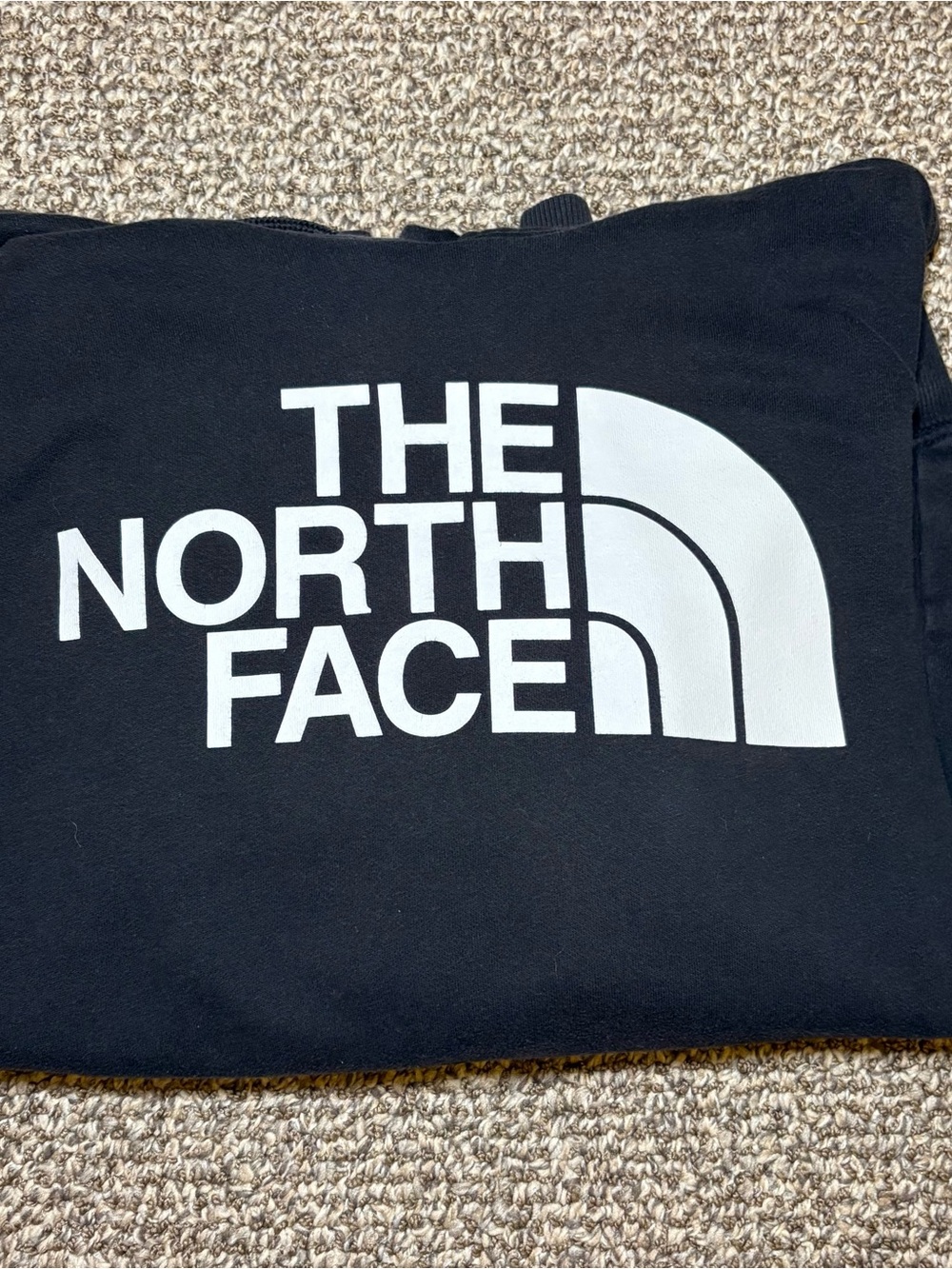 The North Face Black hoodie with White Logo